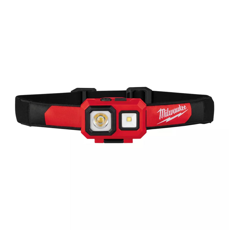 MILWAUKEE HL-SF LED SPOT FLOOD HEADLAMP BLACK / RED 450LM