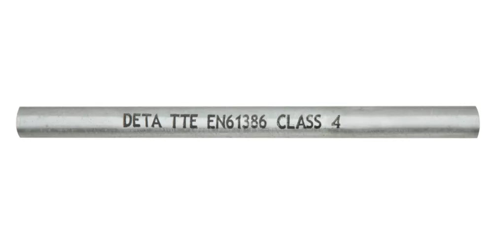 DETA ROUND STEEL GALVANISED CLASS 4 CONDUIT TUBE 25MM X 3M