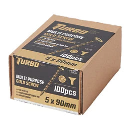 TURBO TX TX DOUBLE-COUNTERSUNK SELF-DRILLING MULTIPURPOSE SCREWS 4MM X 40MM 200 PACK