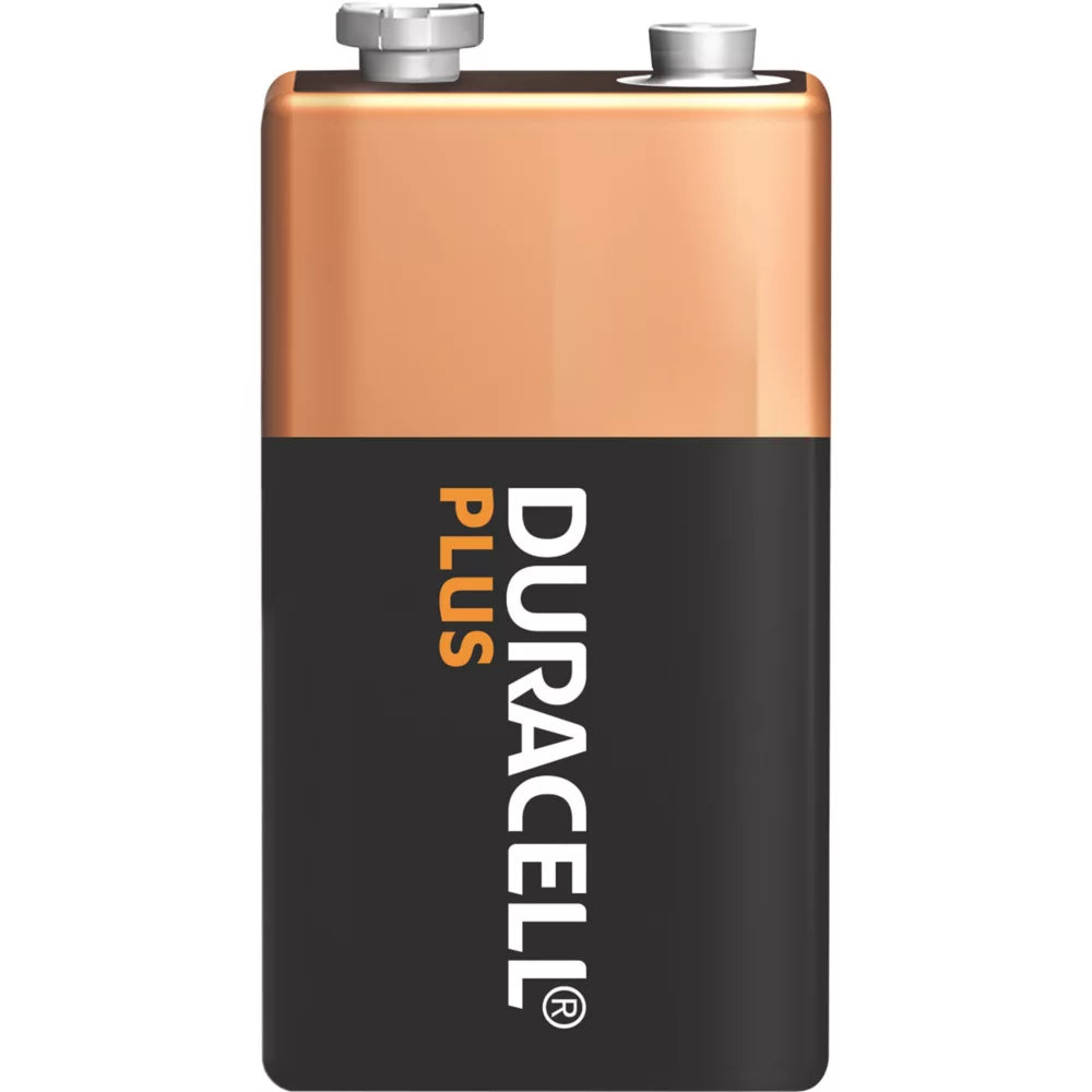 DURACELL PLUS 9V ALKALINE BATTERIES 4 PACK