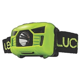 LUCECO RECHARGEABLE LED HEAD TORCH GREEN 150LM