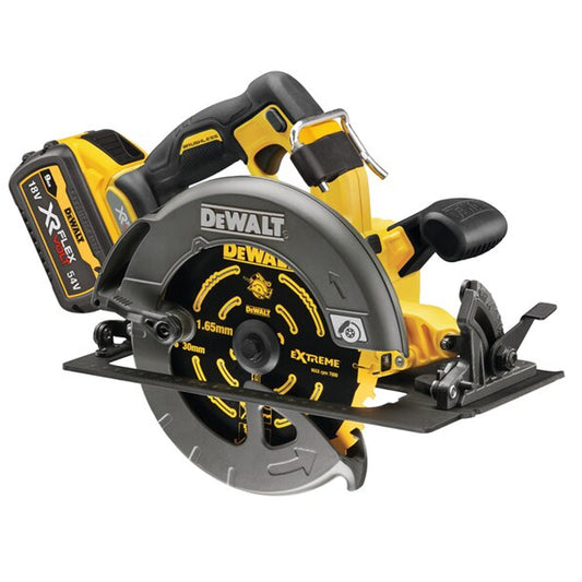 Dewalt DCS578X2 54V Flexvolt Brushless 190mm Circular Saw with 2 x 9.0Ah Batteries Charger & Case