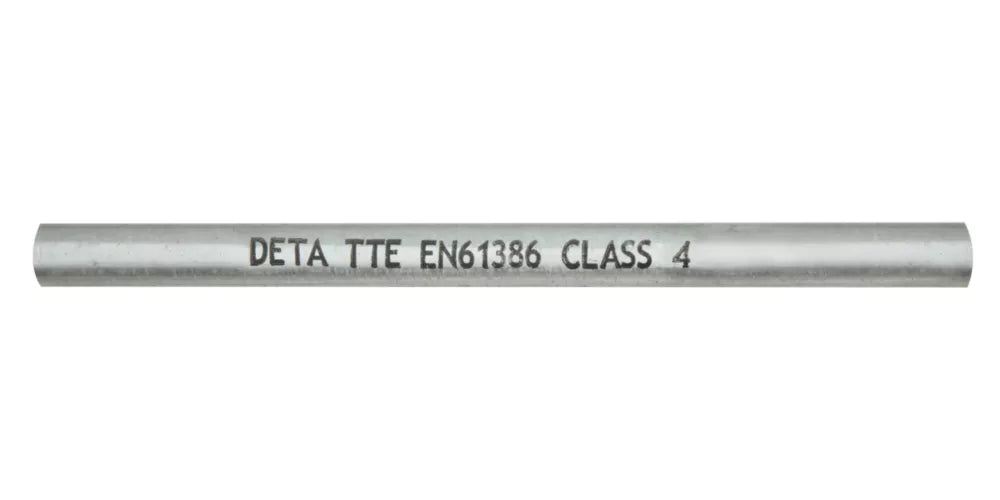 DETA ROUND STEEL GALVANISED CLASS 4 CONDUIT TUBE 20MM X 3M