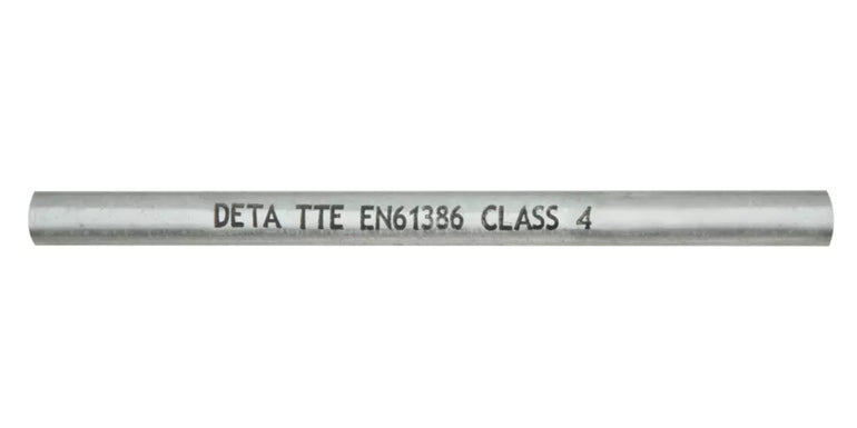 DETA ROUND STEEL GALVANISED CLASS 4 CONDUIT TUBE 20MM X 3M