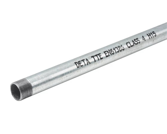 DETA ROUND STEEL GALVANISED CLASS 4 CONDUIT TUBE 20MM X 3M