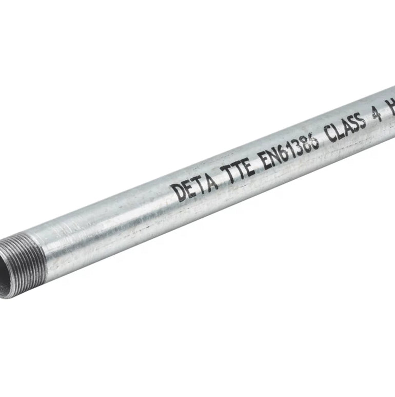 DETA ROUND STEEL GALVANISED CLASS 4 CONDUIT TUBE 20MM X 3M