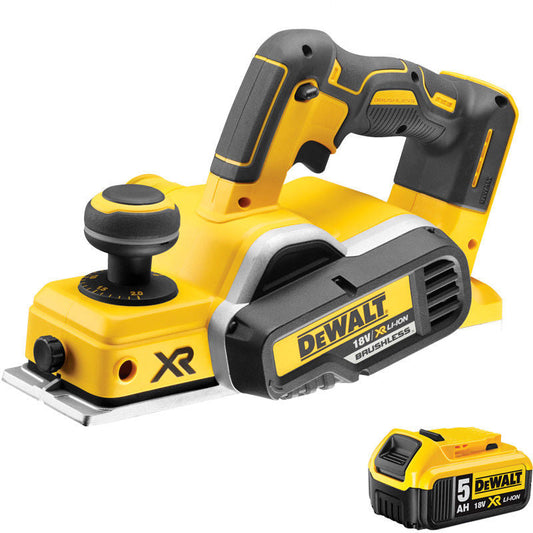 Dewalt DCP580N 18V Li-ion XR Brushless Planer With 1 x 5.0Ah Battery