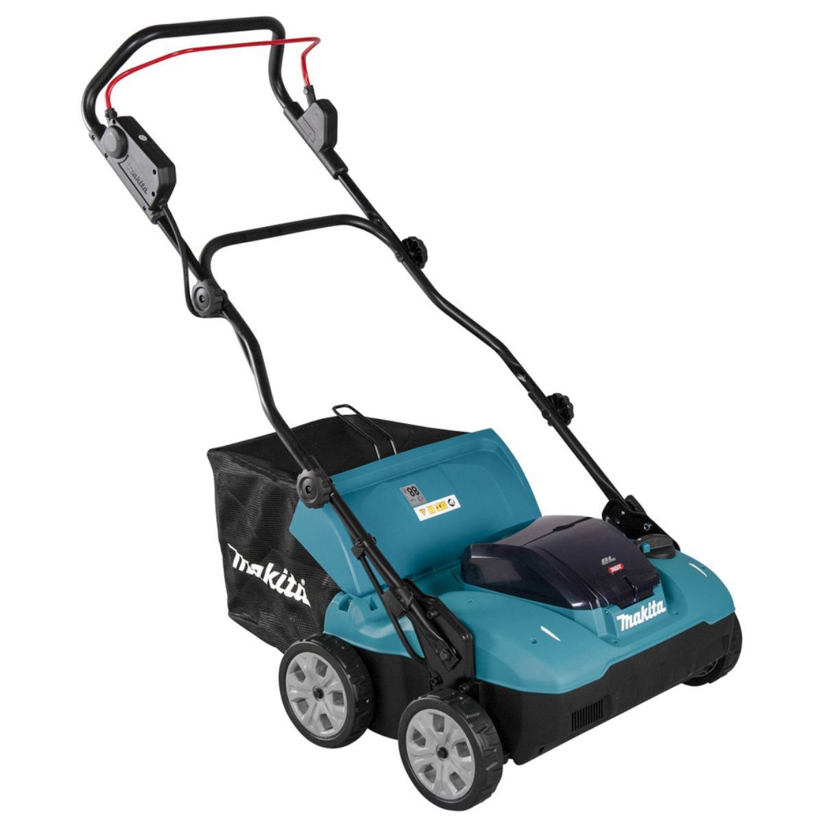 Makita UV001GM201 380mm 40V Max Brushless Lawn Scarifier With 2 x 4.0Ah Batteries & Charger