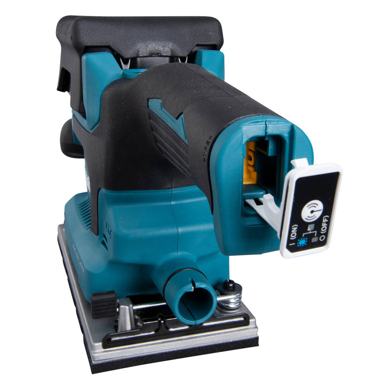 Makita DBO381ZU 18V Brushless Finishing Sander with 1 x 4.0Ah Battery & Charger