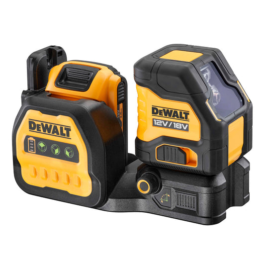 Dewalt DCE088D1G18 12/18V XR Self-Levelling Cross Line Green Beam Laser With 2.0Ah Battery