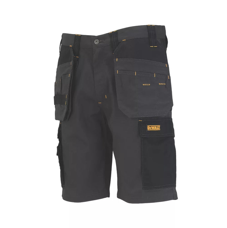 DEWALT VALDEZ WORK SHORTS GREY/BLACK 32