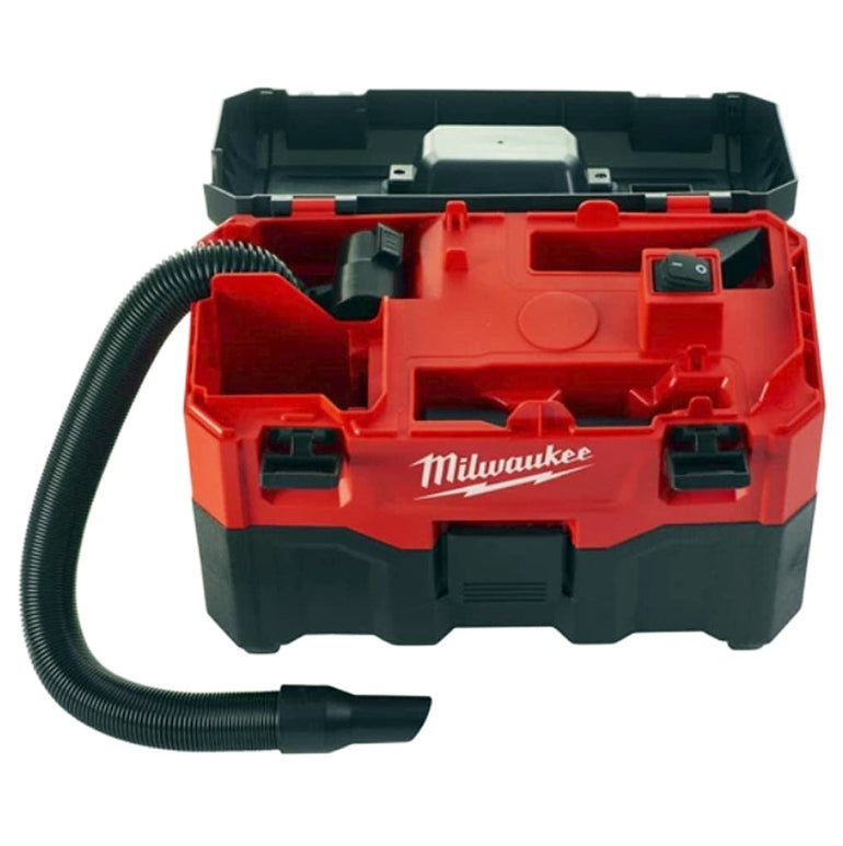 Milwaukee M18VC2-0 18V Wet/Dry Vacuum Cleaner with 2 x 5.0Ah Batteries & Charger