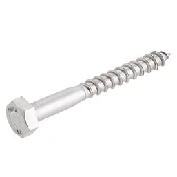 EASYDRIVE HEX BOLT SELF-TAPPING COACH SCREWS 8MM X 70MM 10 PACK