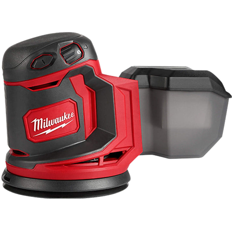 Milwaukee M18BOS125-0 18V 125mm Random Orbital Sander with 1 x 5.5Ah Battery Charger & Bag