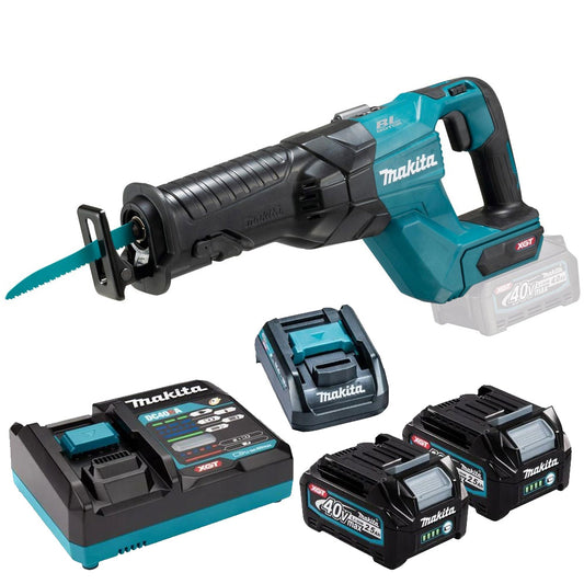 Makita JR001GD202 40V Max XGT Brushless Reciprocating Saw Kit With 2 x 2.5Ah Battery & Charger