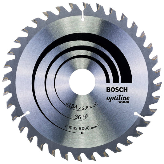 Bosch 184mm 36T Wood Circular Saw Blade Optiline 2608640611