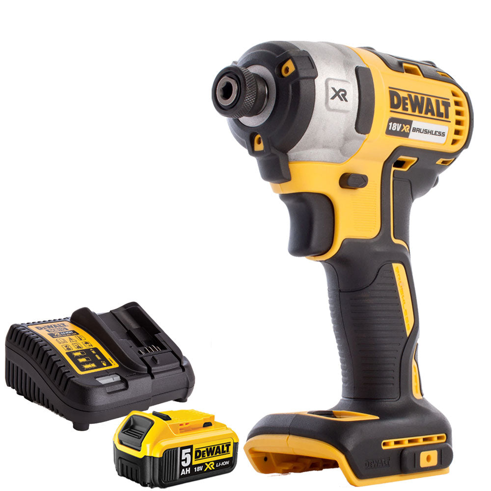 DeWalt DCF887N 18v Brushless Impact Driver with 5Ah Battery & Charger