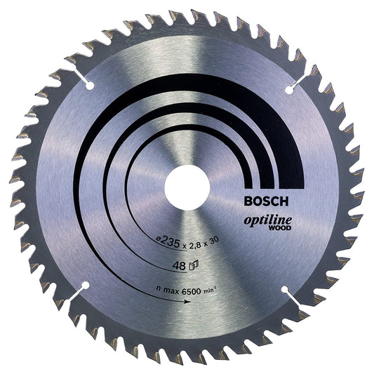 Bosch 235mm 48T Wood Circular Saw Blade Optiline 2608640727