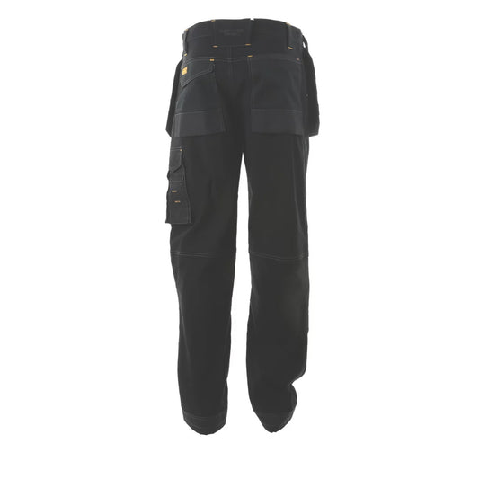 DEWALT LOGAN PRO-STRETCH WORK TROUSERS BLACK 34" W 31" L