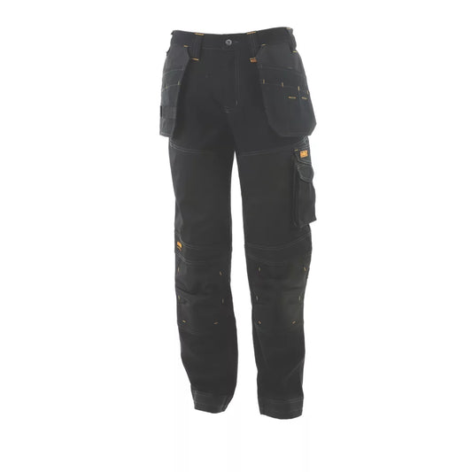 DEWALT LOGAN PRO-STRETCH WORK TROUSERS BLACK 34" W 31" L