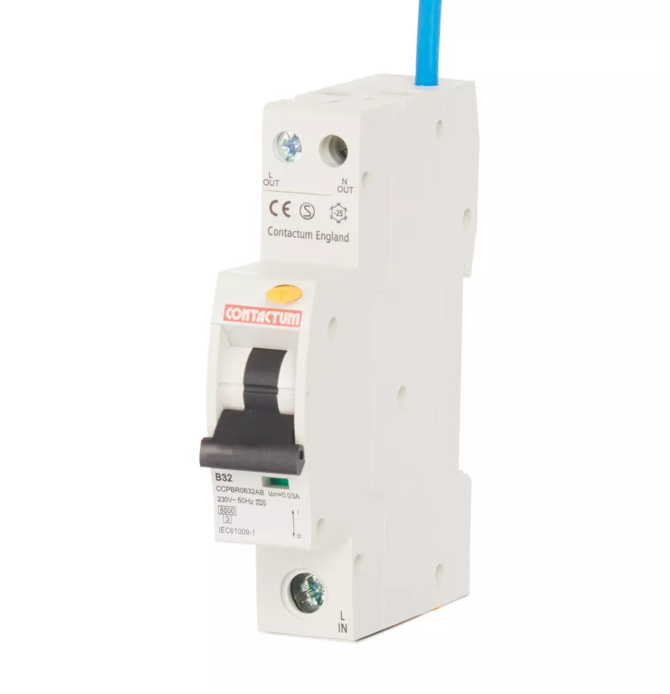 CONTACTUM DEFENDER 32A 30MA SP TYPE B COMPACT RCBO