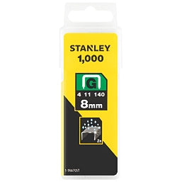 STANLEY HEAVY DUTY STAPLES ZINC-PLATED 8MM X 10MM 1000 PACK