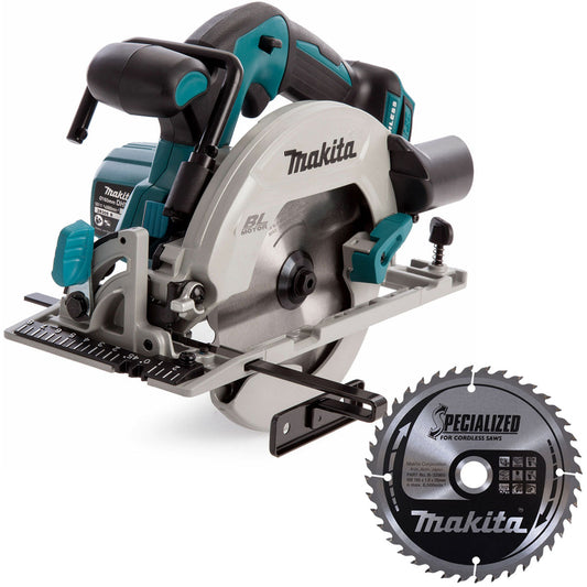 Makita DHS680Z 18V Cordless Brushless 165mm Circular Saw Body with 1 x Blade 40T