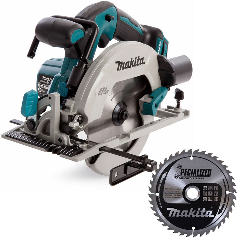 Makita DHS680Z 18V Cordless Brushless 165mm Circular Saw Body with 1 x Blade 40T