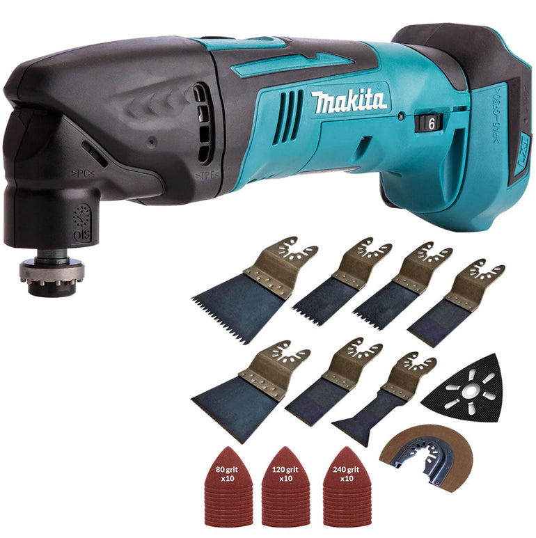 Makita DTM50Z LXT 18V Oscillating Multitool Body with 39 Piece Accessories Set