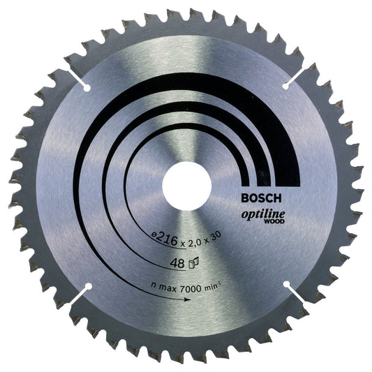 Bosch 216mm 48T Wood Circular Saw Blade Optiline 2608640641