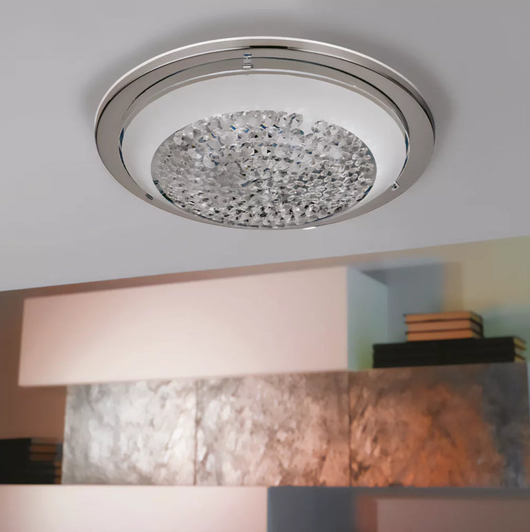 EGLO ACOLLA LED WALL & CEILING LIGHT CHROME 6W 1110LM