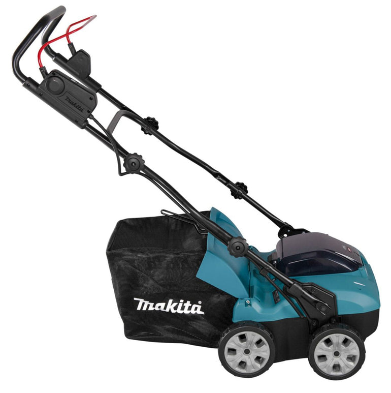 Makita UV001GM201 380mm 40V Max Brushless Lawn Scarifier With 2 x 4.0Ah Batteries & Charger