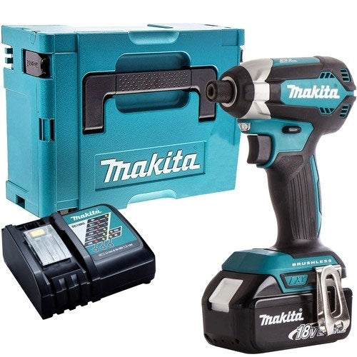 Makita DTD153Z 18V LXT Brushless Impact Driver with 1 x 5.0Ah Battery & Charger in Case