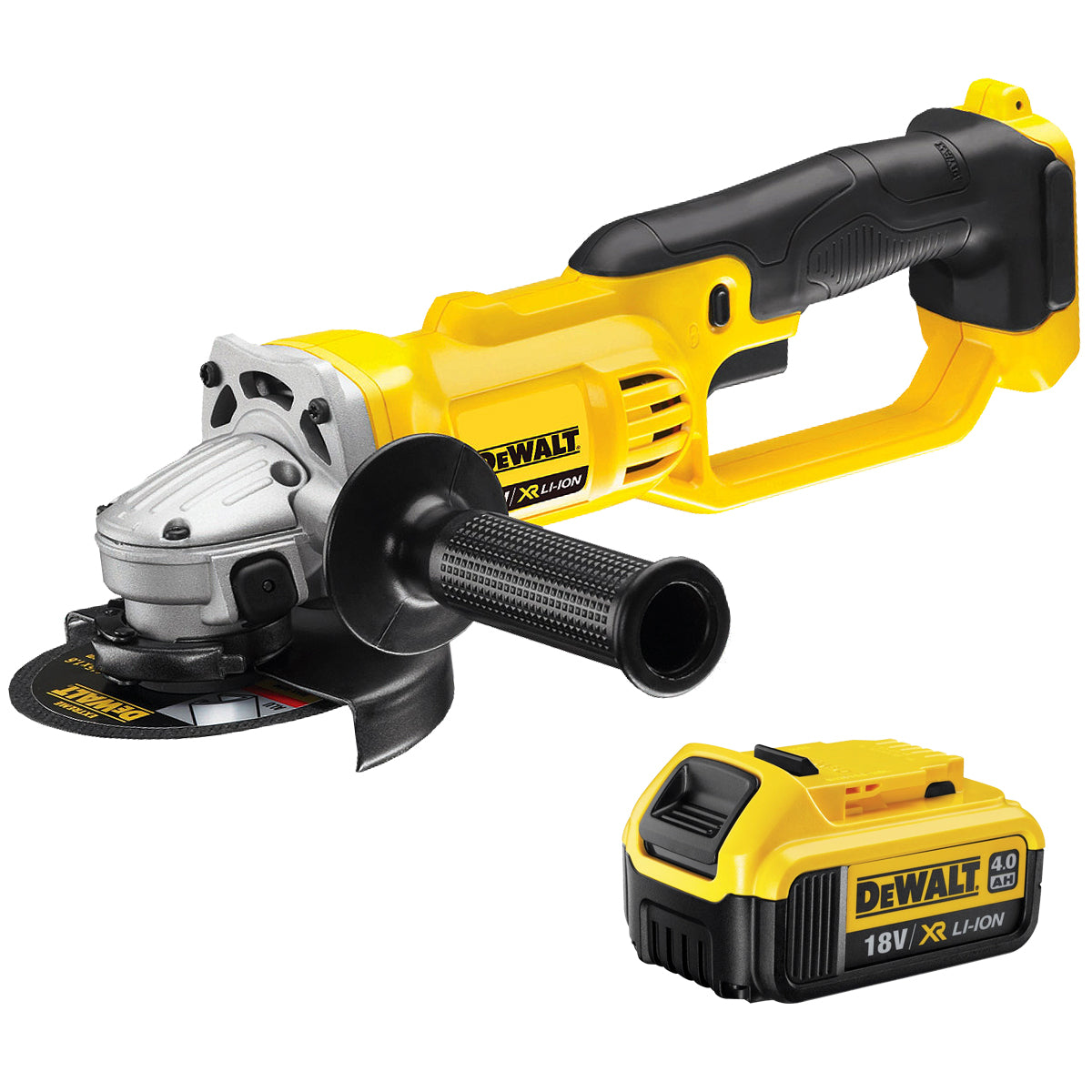 DeWalt DCG412N 18v XR 125mm Angle Grinder 1 x 4.0ah Battery