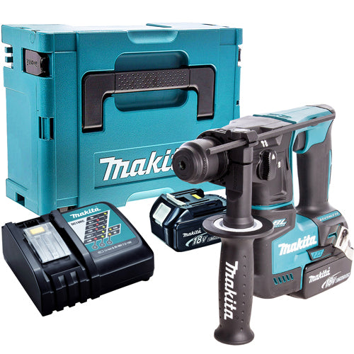 Makita DHR171Z 18V SDS+ Brushless Hammer Drill With 2 x 5.0Ah Batteries & Charger In Case