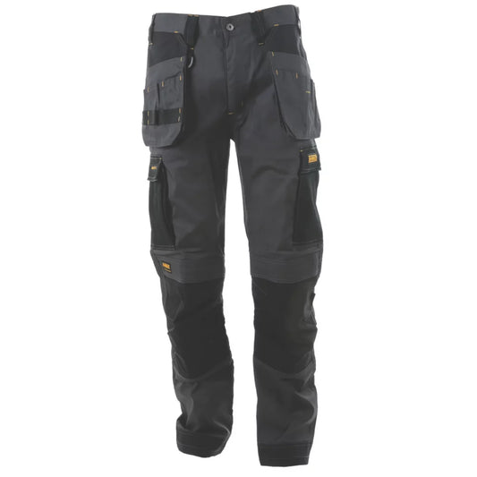 DEWALT BARSTOW HOLSTER WORK TROUSERS CHARCOAL GREY 40" W 29" L