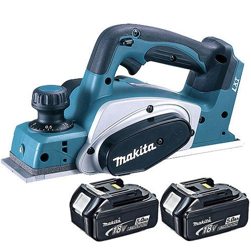 Makita DKP180Z LXT 18V Li-Ion Planer 82mm Body With 2 x 5.0Ah Batteries