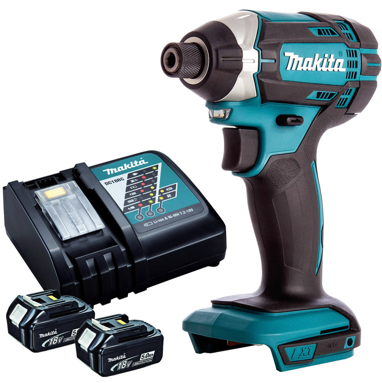 Makita DTD152Z 18V LXT Cordless Impact Driver With 2 x 5.0Ah Batteries & Charger