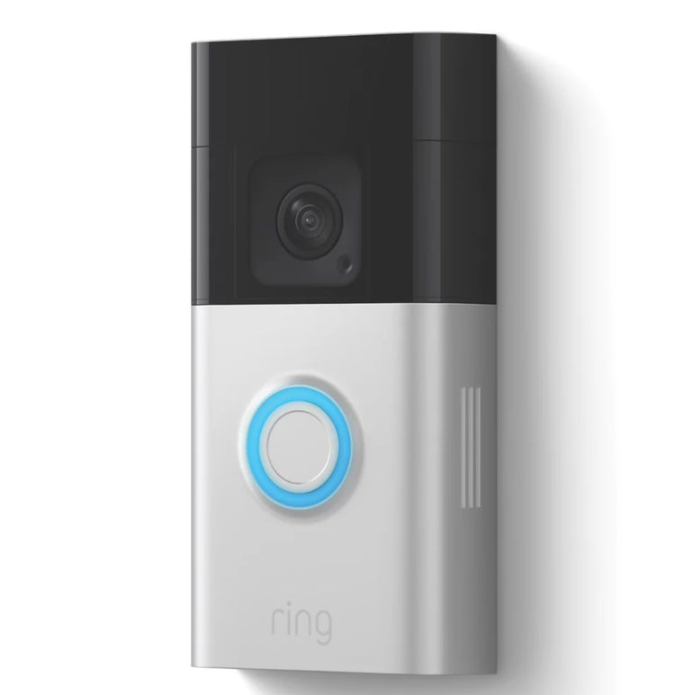 RING WIRED OR WIRELESS SMART VIDEO DOORBELL PLUS SATIN NICKEL