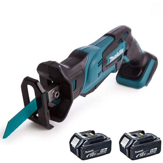 Makita DJR185Z 18V Cordless Mini Reciprocating Saw With 2 x 5.0Ah Batteries