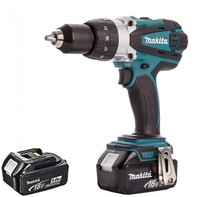 Makita DHP458Z 18V LXT Cordless Combi Drill with 2 x 5.0Ah Batteries