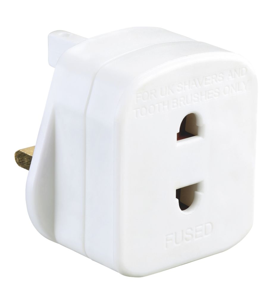 MASTERPLUG 3-PIN FUSED SHAVER ADAPTOR