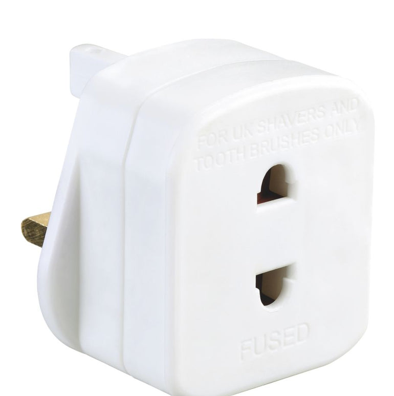 MASTERPLUG 3-PIN FUSED SHAVER ADAPTOR