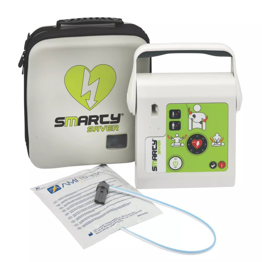 WALLACE CAMERON FULLY AUTOMATIC SMARTY SAVER DEFIBRILLATOR SET 125 SHOCKS