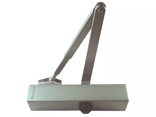 UNION RETRO 3V OVERHEAD DOOR CLOSER SILVER