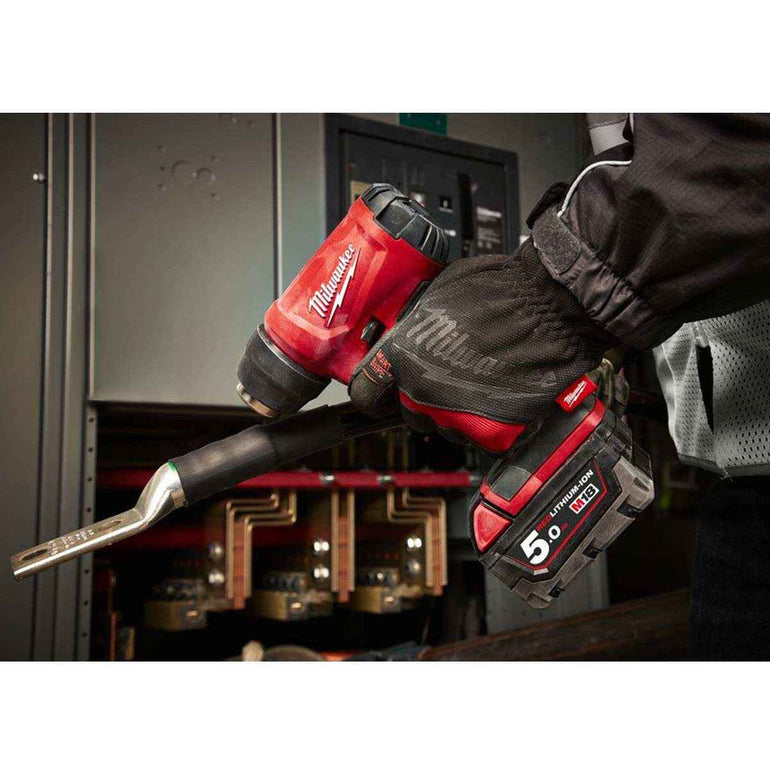 Milwaukee M18BHG-0 18V Cordless Compact Heat Gun with 1 x 5.0Ah Battery & Fast Charger