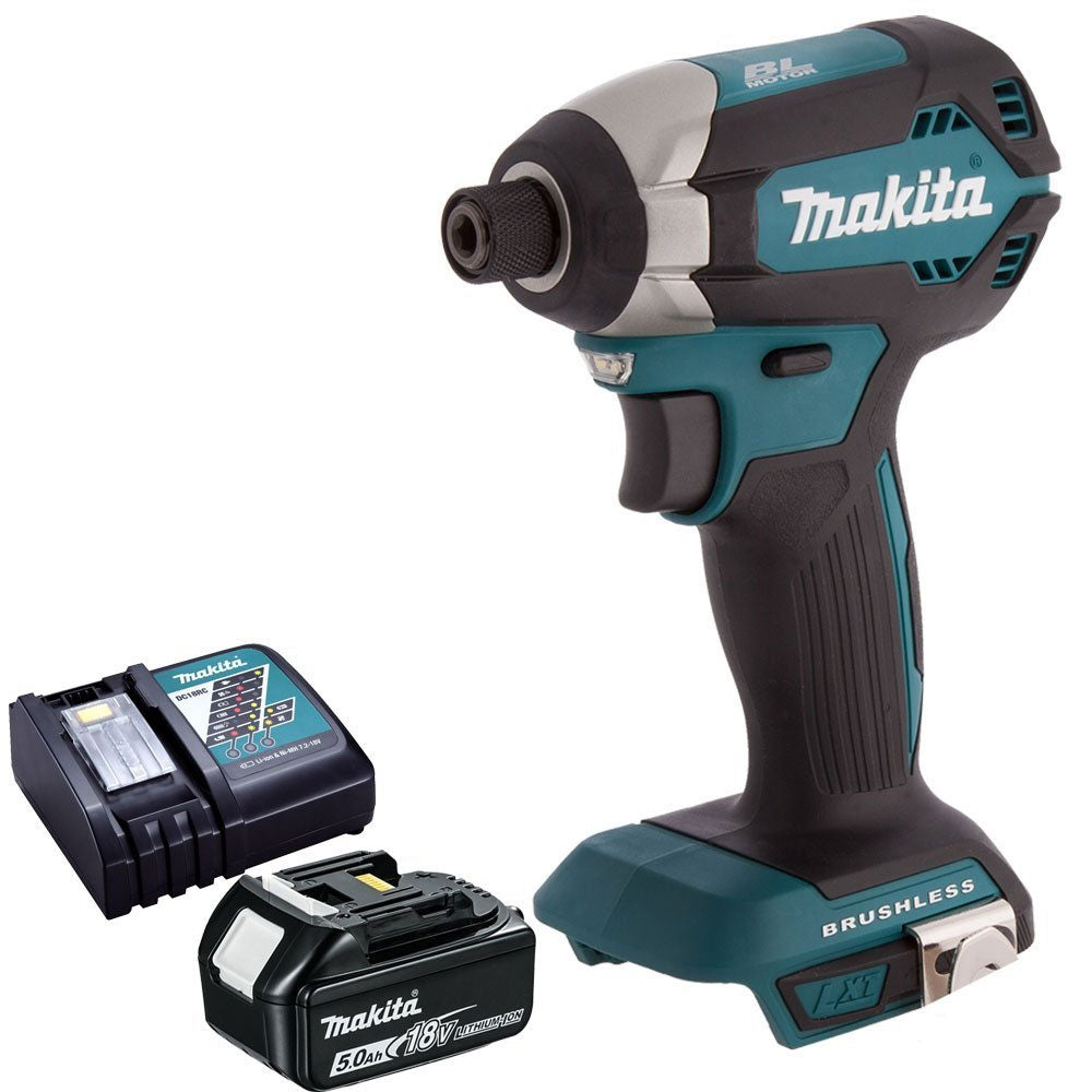 Makita DTD153Z 18V Brushless Impact Driver with 1 x 5.0Ah Battery & Charger