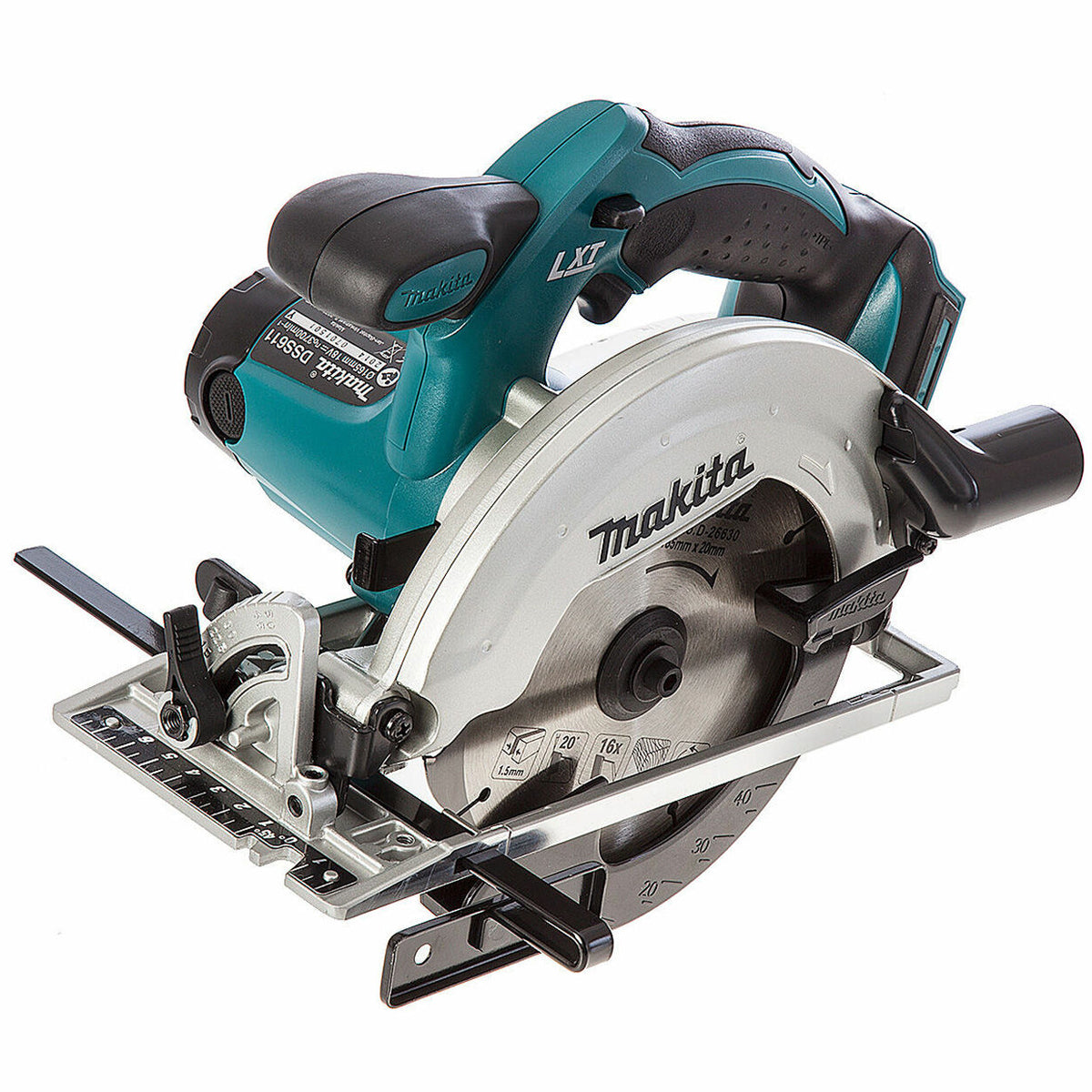 Makita DSS611Z 18V Li-Ion 165mm Circular Saw With 2 x 5.0Ah Batteries