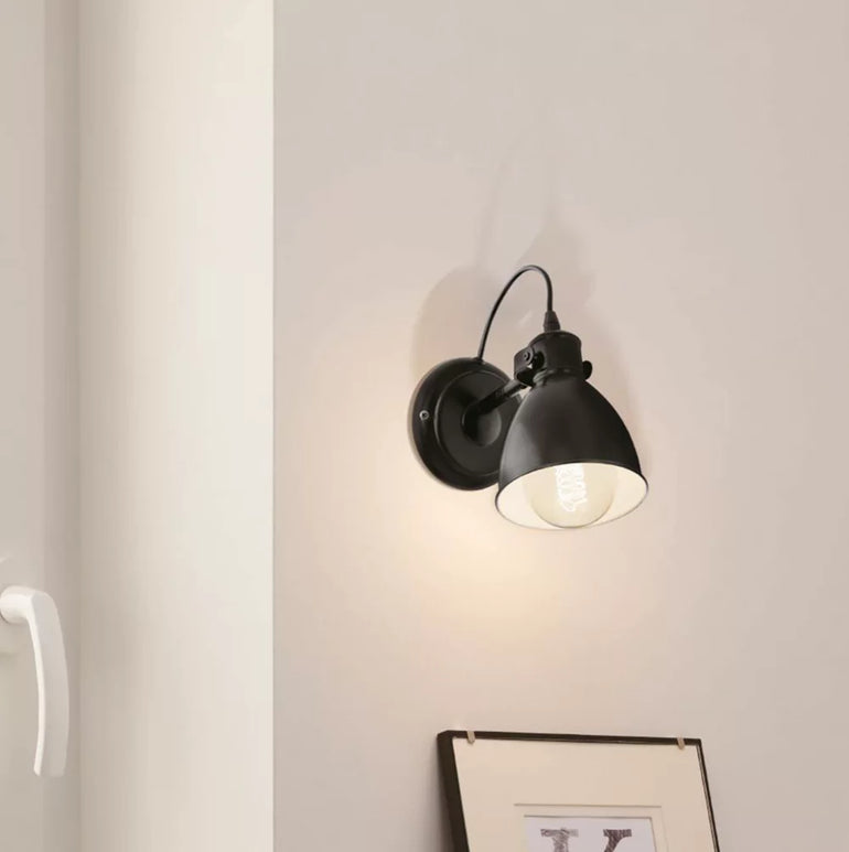 EGLO PRIDDY WALL SPOTLIGHT BLACK