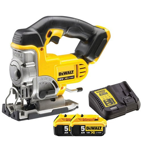 Dewalt DCS331N 18V XR Cordless Jigsaw with 2 x 5.0Ah Batteries & Charger